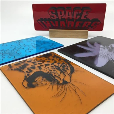 Sticla de constructii imprimata serigrafica